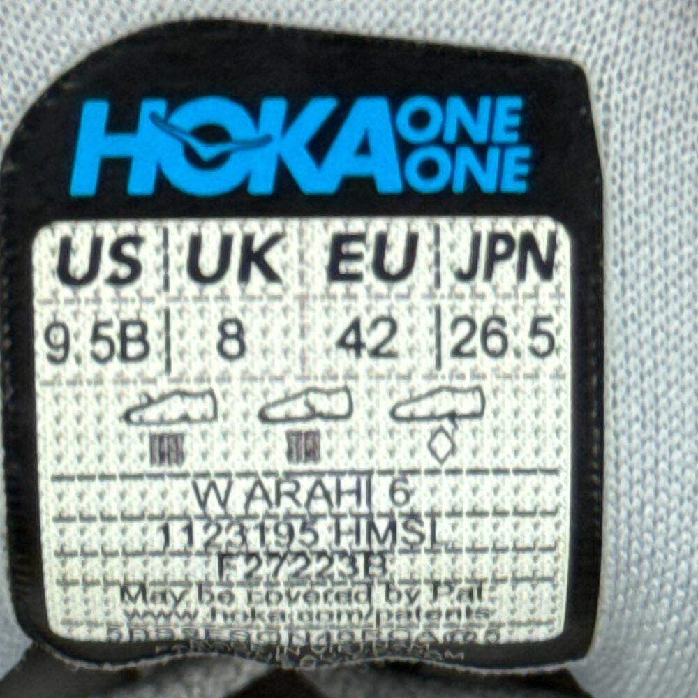 Hoka Arahi 6 Women 9.5 B Harbor Mist Silver Running Shoes Sneaker Aetrex Insoles - Picture 9 of 13